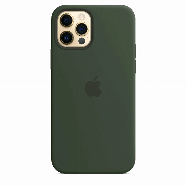 Apple iPhone 12/12 Pro Silicone Case (MHL33), Cyprus Green, зеленый