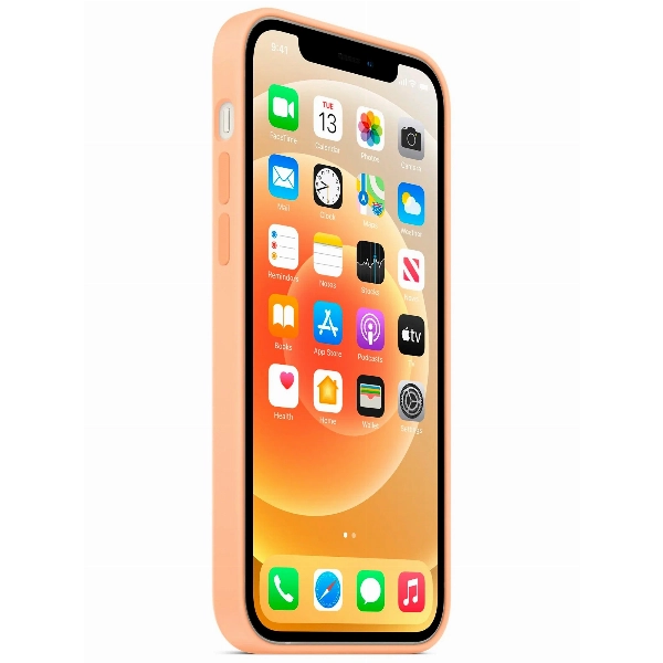 Apple iPhone 12/12 Pro Silicone Case (MK023 ), Cantaloupe, оранжевый