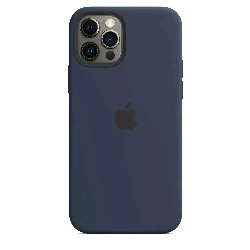 Чехол iPhone 12/12 Pro Silicone Case (MHL43), Deep Navy, синий