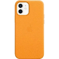 iPhone 12/12 Pro Leather Case (MHKC3 ),  California Poppy, оранжевый 