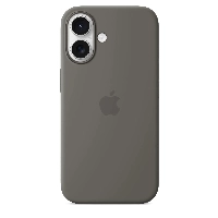 iPhone 16 Plus Silicone Case (MYYC3), stone gray, Серый
