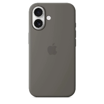 Чехол iPhone 16 Plus Silicone Case (MYYC3), stone gray, Серый