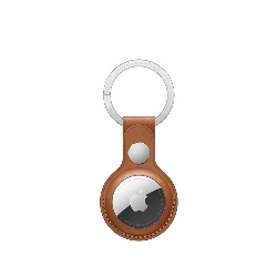 Брелок для Apple AirTag  Leather Key Ring (MX4M2), Saddle Brown, коричневый