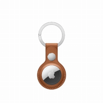 Брелок для Apple AirTag  Leather Key Ring (MX4M2), Saddle Brown, коричневый