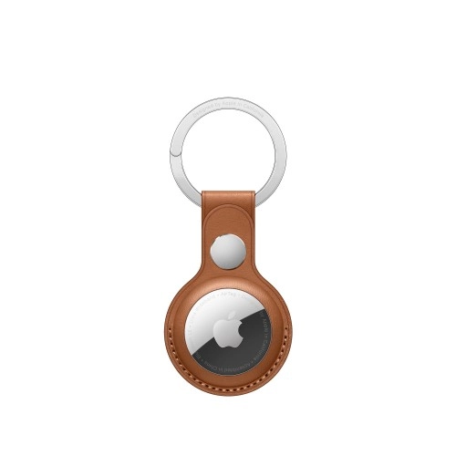 Брелок для Apple AirTag  Leather Key Ring (MX4M2), Saddle Brown, коричневый