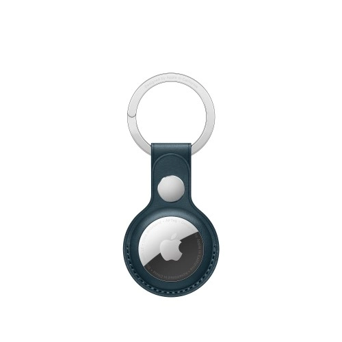 Брелок для Apple AirTag Leather Key Ring (MHJ23), Baltic Blue, синий