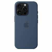 iPhone 16 Pro Max Silicone Case (MYYU3), Denim, синий