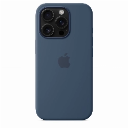 Чехол iPhone 16 Pro Max Silicone Case (MYYU3), Denim, синий