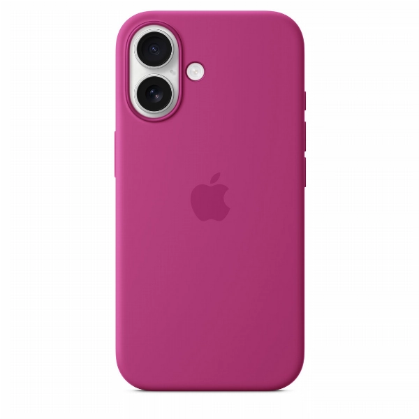 iPhone 16 Silicone Case (MYY53), Fuchsia, розовый