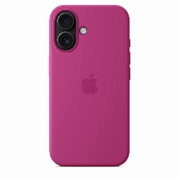 Чехол iPhone 16 Silicone Case (MYY53), Fuchsia, розовый