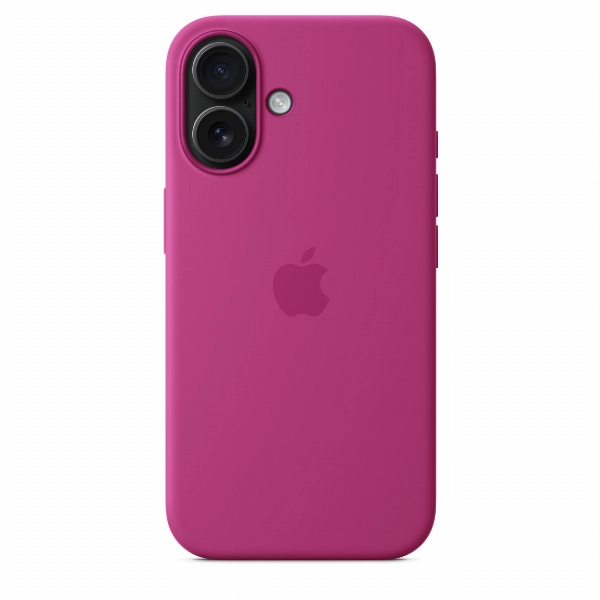 iPhone 16 Silicone Case (MYY53), Fuchsia, розовый