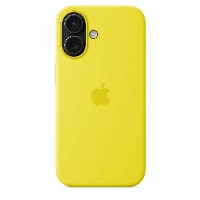 iPhone 16 Plus Silicone Case (MYYG3), Star Fruit, желтый 