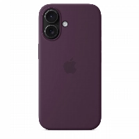 iPhone 16 Plus Silicone Case (MYYD3), Plum, бордовый
