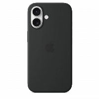 iPhone 16 Plus Silicone Case (MYY93), Black, черный