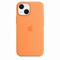 iPhone 13 mini Silicone Case (MM1U3), Marigold, оранжевый