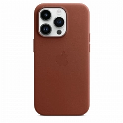 Чехол Apple iPhone 14 Pro Leather Case (MPPK3), Umber, коричневый