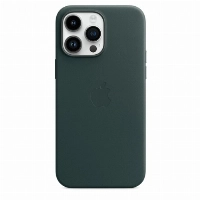 Apple iPhone 14 Pro Max Leather Case (MPPN3), Forest Green, зеленый