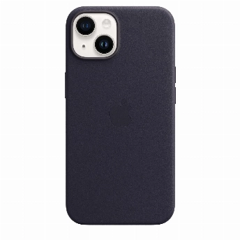 Чехол Apple iPhone 14 Leather Case (MPP63), Ink, фиолетовый