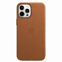Чехол Apple iPhone 12/12 Pro Leather Case (MHKF3), Saddle Brown, коричневый
