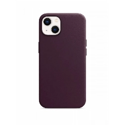 Чехол Apple iPhone 13 Leather Case (MM143), Cherry, вишневый