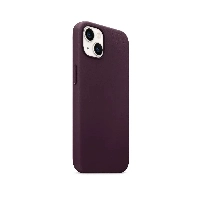 Apple iPhone 13 Leather Case (MM143), Cherry, вишневый