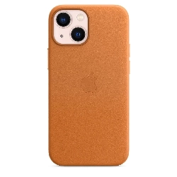 Чехол Apple iPhone 13 mini Leather Case (MM0D3), Golden Brown, коричневый