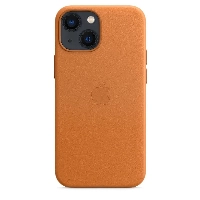 Чехол Apple iPhone 13 mini Leather Case (MM0D3), Golden Brown, коричневый