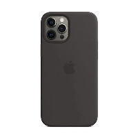 Apple iPhone 12 Pro Max Silicone Case (MHLG3), Black, черный