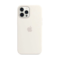 Apple iPhone 12 Pro Max Silicone Case (MHLE3), White, белый