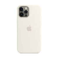 Apple iPhone 12 Pro Max Silicone Case (MHLE3), White, белый