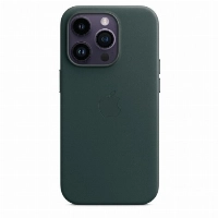 Apple iPhone 14 Pro Leather Case (MPPH3), Forest Green, зеленый 