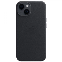 Apple iPhone 14 Leather Case (MPP43), Midnight, черный