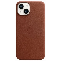 Apple iPhone 14 Leather Case (MPP73), Umber, коричневый