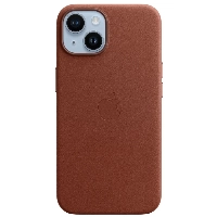Apple iPhone 14 Leather Case (MPP73), Umber, коричневый