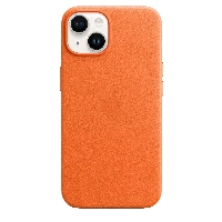 Apple iPhone 14 Leather Case (MPP83), Orange, оранжевый