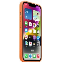 Apple iPhone 14 Leather Case (MPP83), Orange, оранжевый