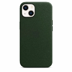 Чехол Apple iPhone 13 Leather Case (MM173), Sequoia Green, зеленый