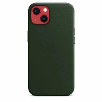 Apple iPhone 13 Leather Case (MM173), Sequoia Green, зеленый