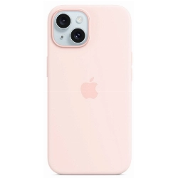 Чехол Apple iPhone 15 Plus Silicone Case (MT143), Light Pink, розовый