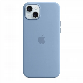Чехол Apple iPhone 15 Plus Silicone Case (MT193), Winter Blue, голубой