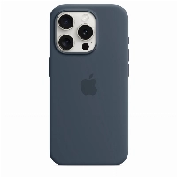 Apple iPhone 15 Silicone Case (MT0N3), Storm Blue, синий