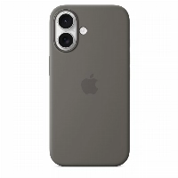 Apple iPhone 16 Silicone Case (MYY33), Stone Gray, серый
