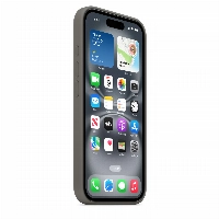 Apple iPhone 16 Silicone Case (MYY33), Stone Gray, серый