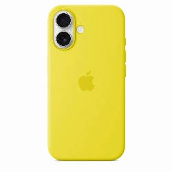 Чехол Apple iPhone 16 Silicone Case (MYY73),  Star Fruit, желтый