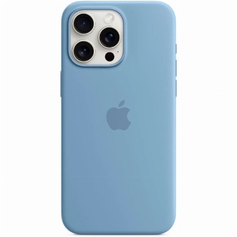 Чехол Apple iPhone 15 Pro Max Silicone Case (MT1Y3), Winter Blue