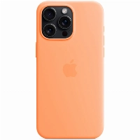 Apple iPhone 15 Pro Silicone Case (MT1H3), Orange Sorbet, оранжевый