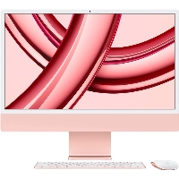 Моноблок Apple iMac 24" 2023 Z19M000DD, 4480x2520, Apple M3, RAM 24 ГБ, SSD 1024 ГБ, 8-core CPU, 10-core GPU, MacOS, Pink, розовый