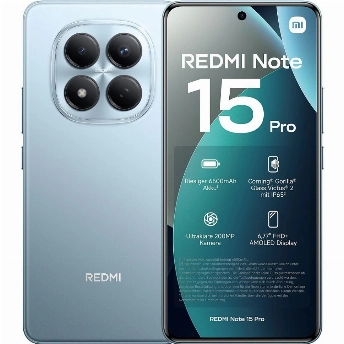 Смартфон Xiaomi Redmi Note 15 Pro 4G, 8/256 GB, Blue, голубой