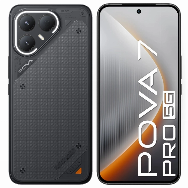 Tecno Pova 7 pro 5G, 12/256 GB, Black, черный