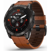 Часы Garmin Epix Pro Gen 2 Sapphire Edition, 51 мм, Carbon Gray, Chestnut Leather Band 